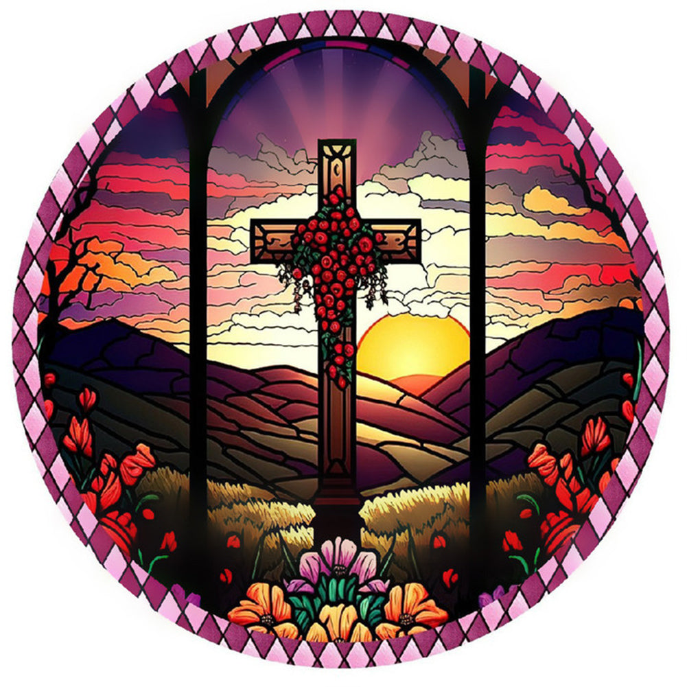 Cross - Full Round Drill Diamond Painting 30*30CM