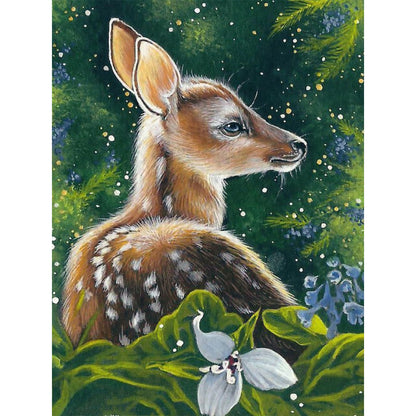 Sika Deer - Full Round Drill Diamond Painting 30*40CM