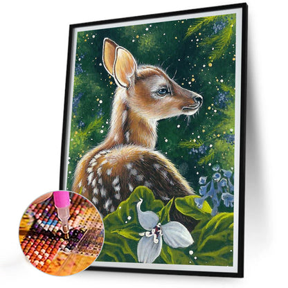 Sika Deer - Full Round Drill Diamond Painting 30*40CM