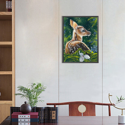Sika Deer - Full Round Drill Diamond Painting 30*40CM