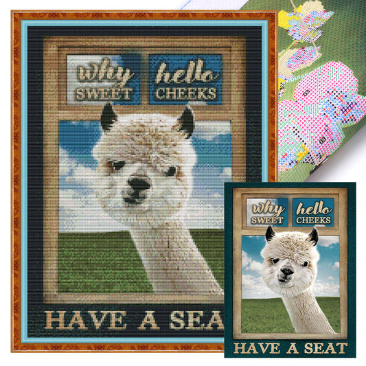 Alpaca - 11CT Stamped Cross Stitch 40*55CM