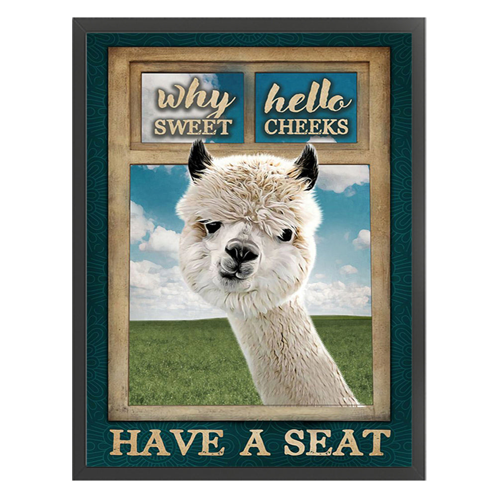 Alpaca - 11CT Stamped Cross Stitch 40*55CM