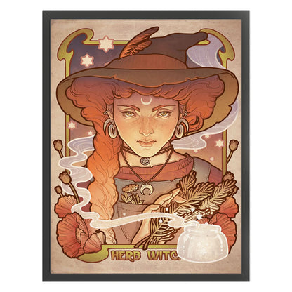 Witch - 11CT Stamped Cross Stitch 40*55CM