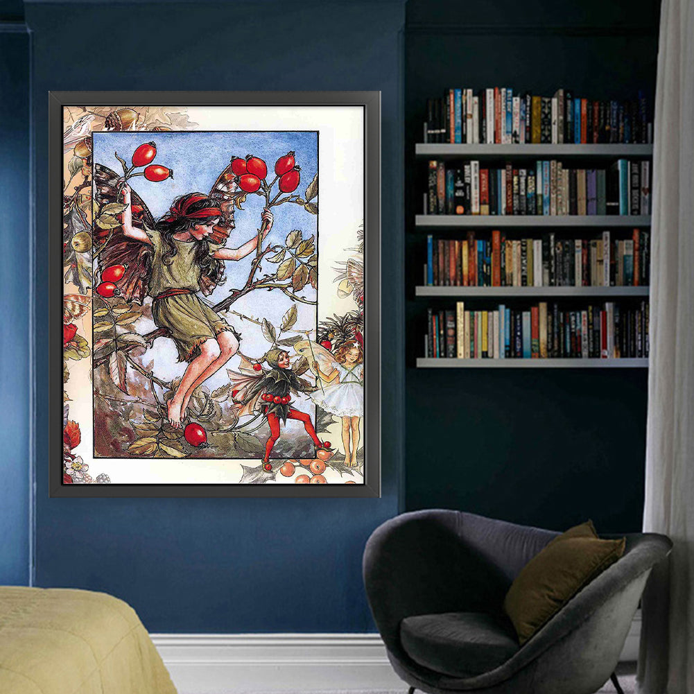 Flower Fairy - 11CT Stamped Cross Stitch 50*60CM