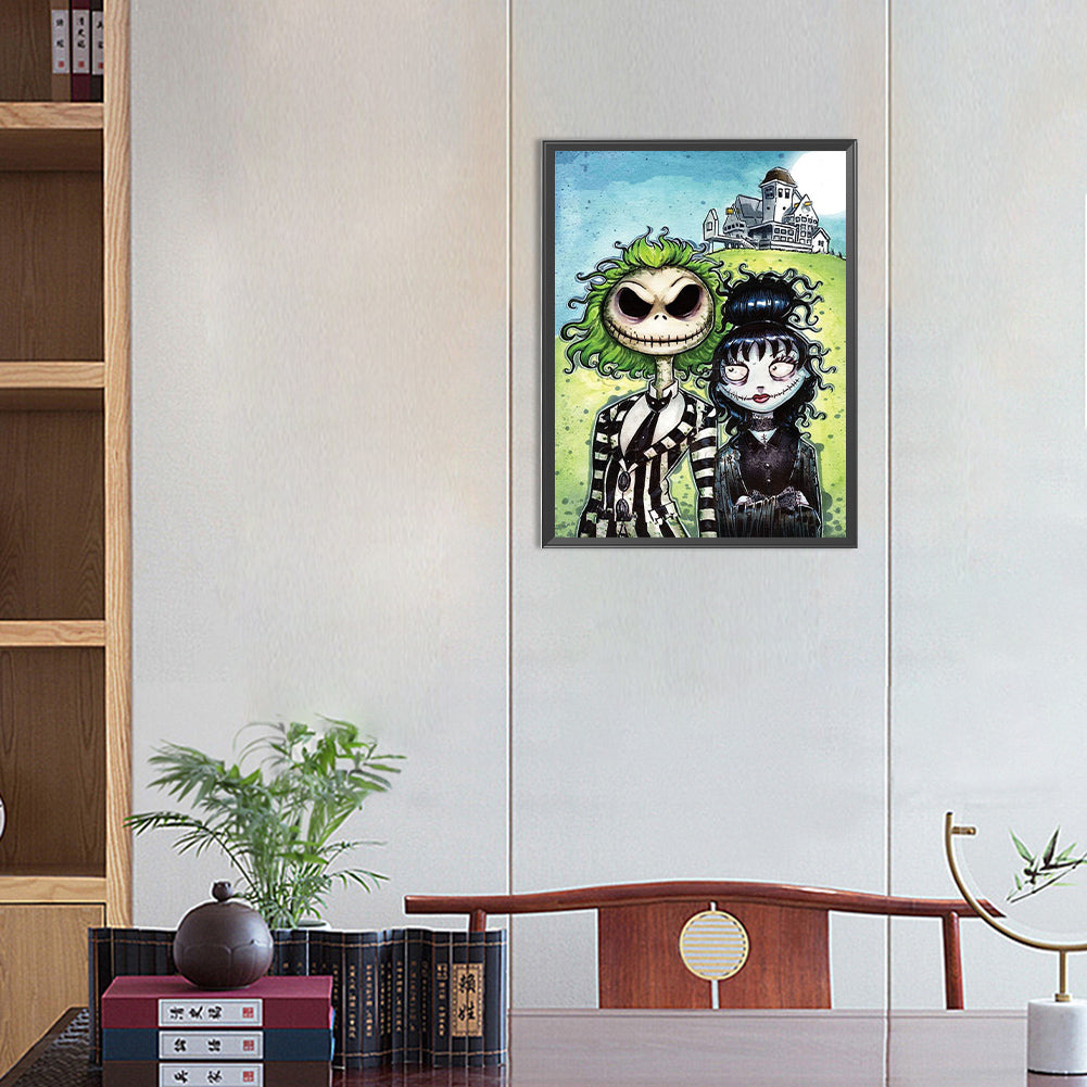 Weird Town Nights - Full Round Drill Diamond Painting 30*40CM