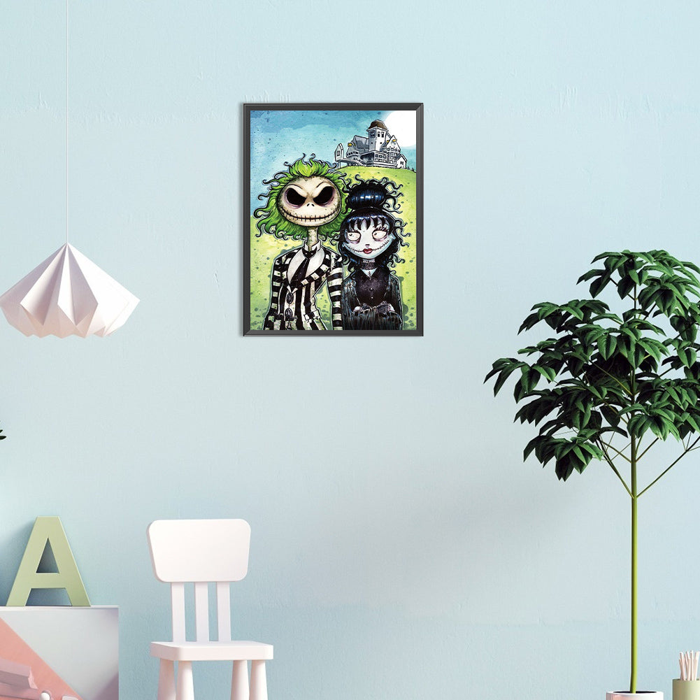 Weird Town Nights - Full Round Drill Diamond Painting 30*40CM