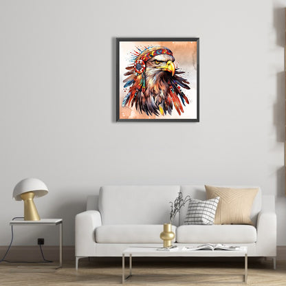 Indian Style Eagle - Full Round Drill Diamond Painting 30*30CM