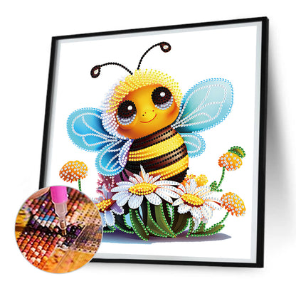 Little Bee - Special Shaped Drill Diamond Painting 30*30CM