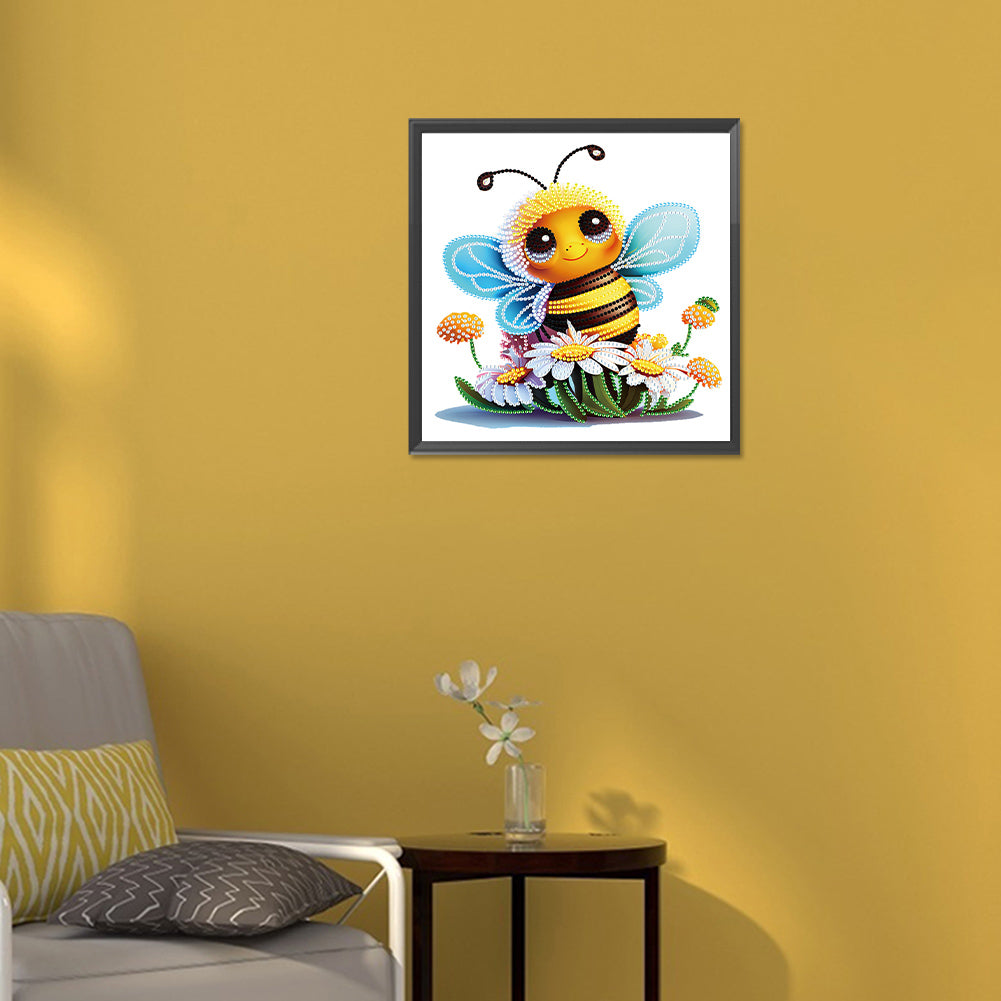 Little Bee - Special Shaped Drill Diamond Painting 30*30CM