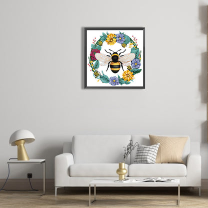 Little Bee - Special Shaped Drill Diamond Painting 30*30CM