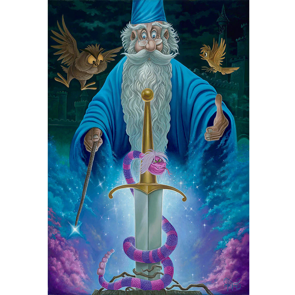 Sword In The Stone - 11CT Stamped Cross Stitch 60*80CM