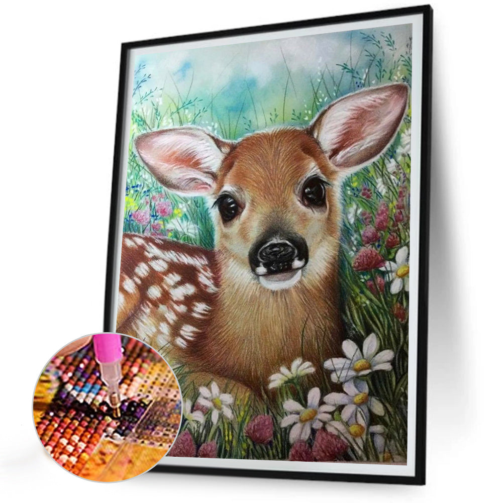 Sika Deer - Full Round Drill Diamond Painting 30*40CM