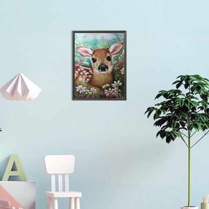 Sika Deer - Full Round Drill Diamond Painting 30*40CM