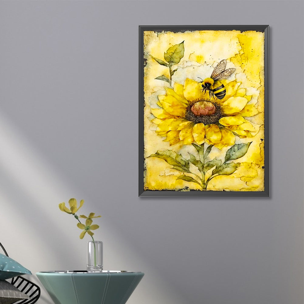 Honey Bee - Full Round Drill Diamond Painting 40*60CM