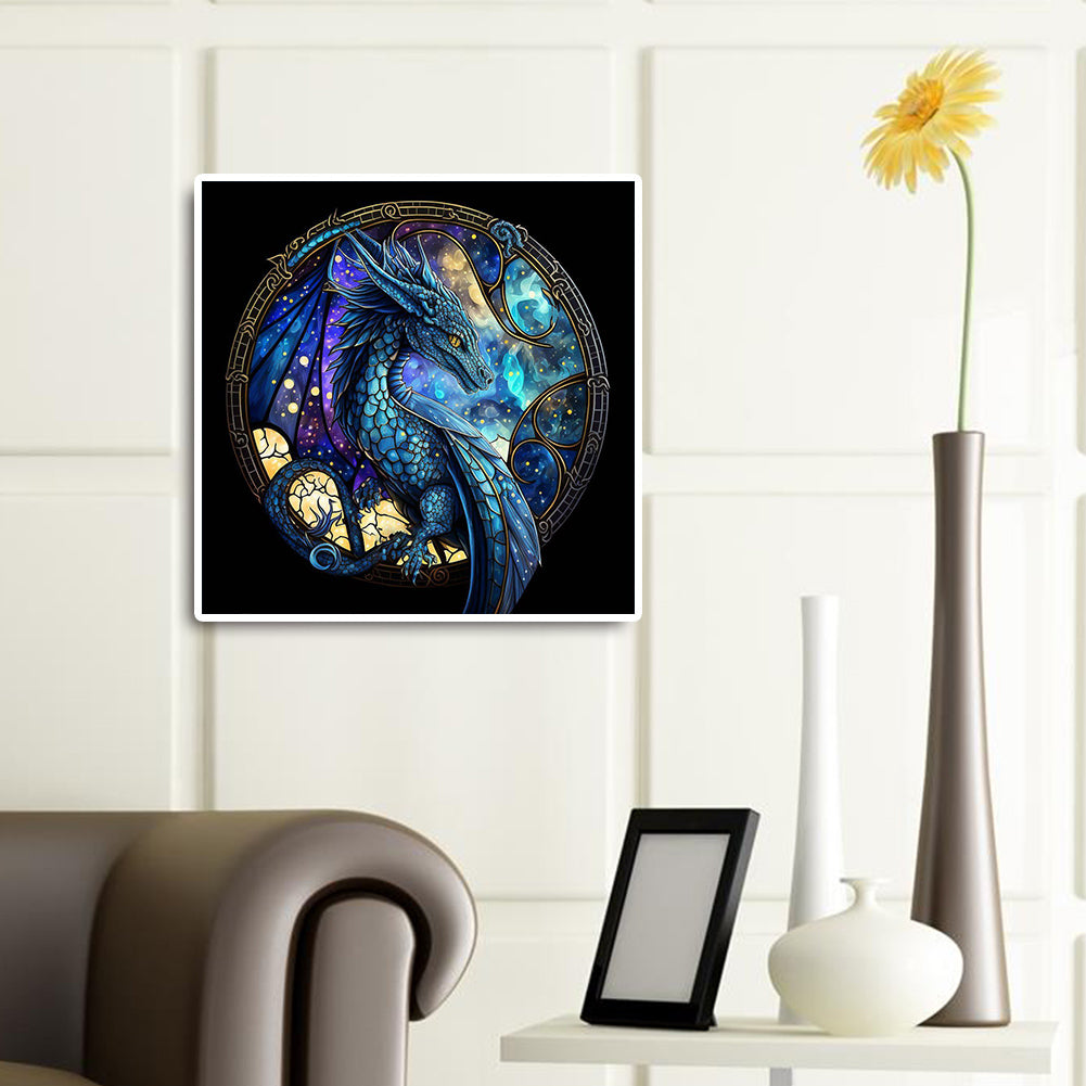 Cool Dragon - Full Round Drill Diamond Painting 30*30CM