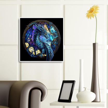 Cool Dragon - Full Round Drill Diamond Painting 30*30CM