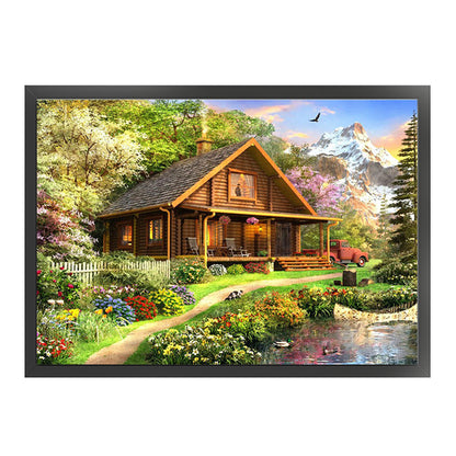 Country House - 11CT Stamped Cross Stitch 90*68CM