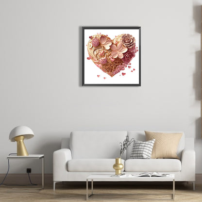 Love Rose Herb - Full Round Drill Diamond Painting 30*30CM