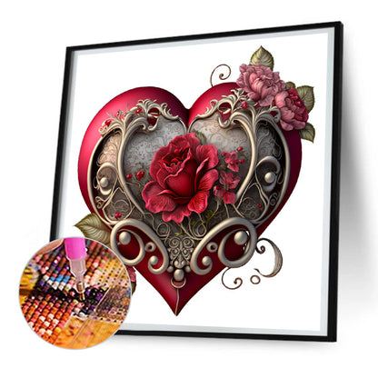 Love Rose Herb - Full Round Drill Diamond Painting 30*30CM