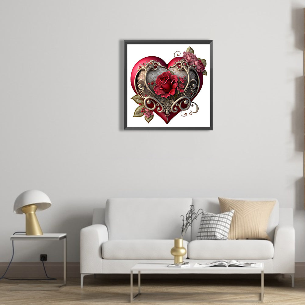 Love Rose Herb - Full Round Drill Diamond Painting 30*30CM