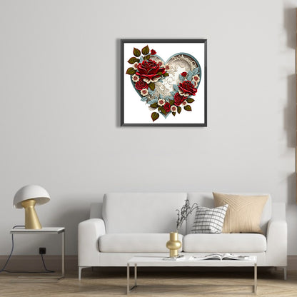 Love Rose Herb - Full Round Drill Diamond Painting 30*30CM