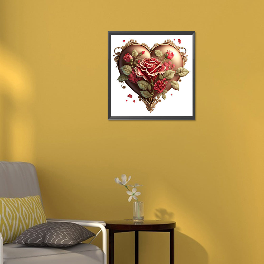 Love Rose Herb - Full Round Drill Diamond Painting 30*30CM