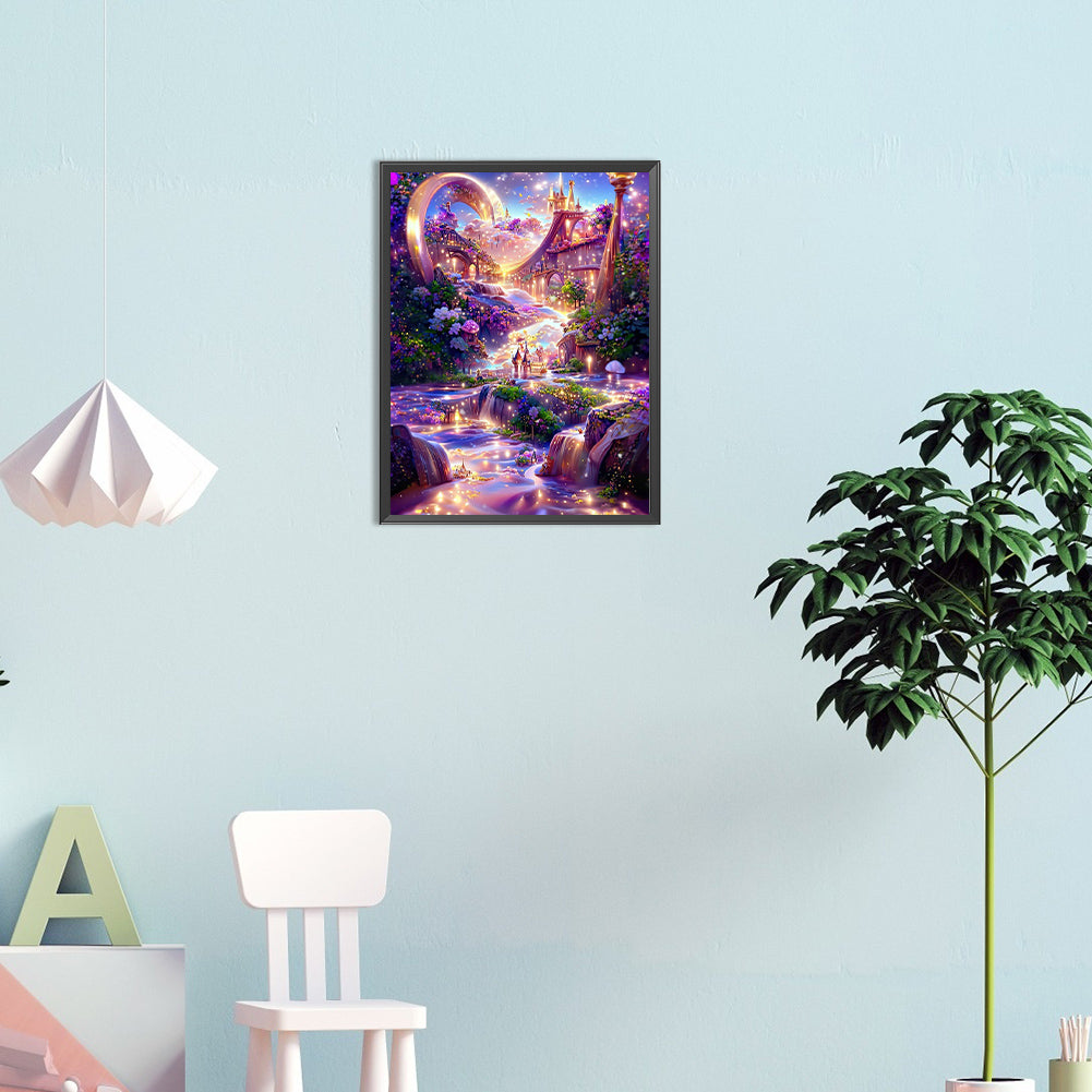 Fantasy Castle - Full Round Drill Diamond Painting 30*40CM