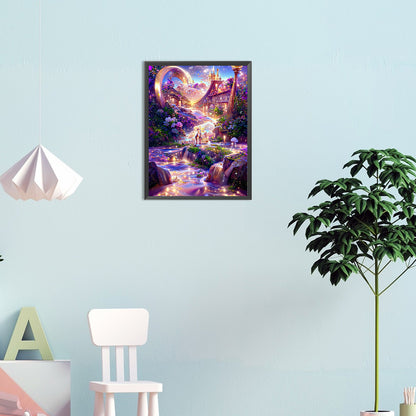 Fantasy Castle - Full Round Drill Diamond Painting 30*40CM