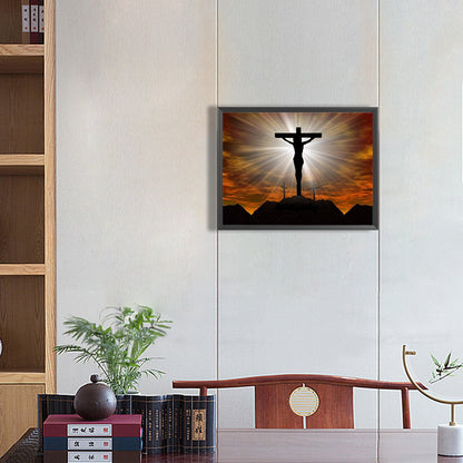 Cross Jesus - Full Round Drill Diamond Painting 40*30CM