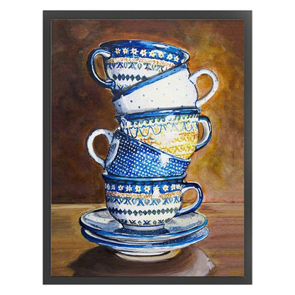 Cup - 11CT Stamped Cross Stitch 40*55CM