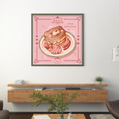 Bear Dessert - 9CT Stamped Cross Stitch 50*50CM