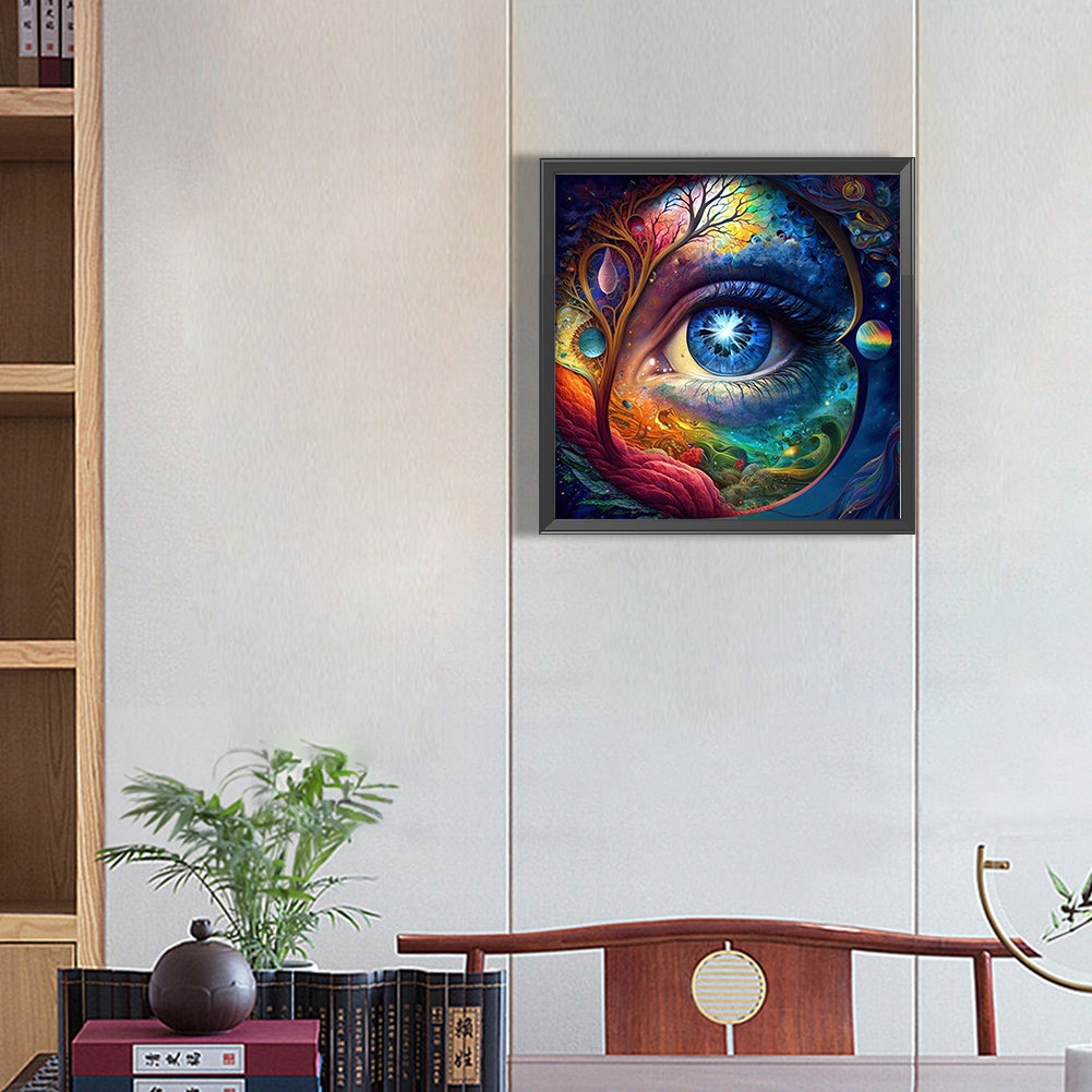 All-Encompassing Eyes - AB Round Drill Diamond Painting 40*40CM
