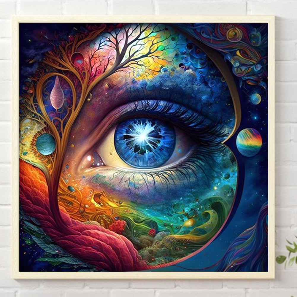 All-Encompassing Eyes - AB Round Drill Diamond Painting 40*40CM