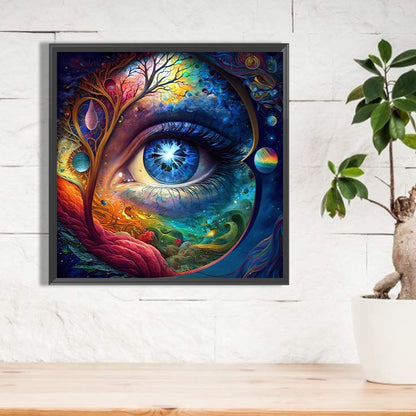 All-Encompassing Eyes - AB Round Drill Diamond Painting 40*40CM