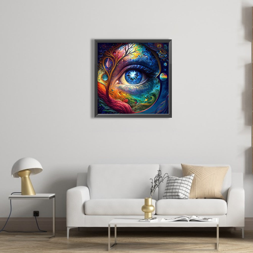 All-Encompassing Eyes - AB Round Drill Diamond Painting 40*40CM