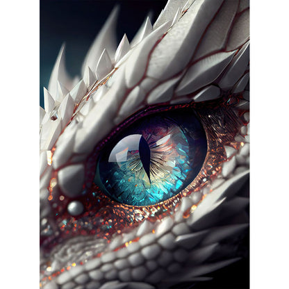 Dragon Eyes - AB Round Drill Diamond Painting 40*55CM