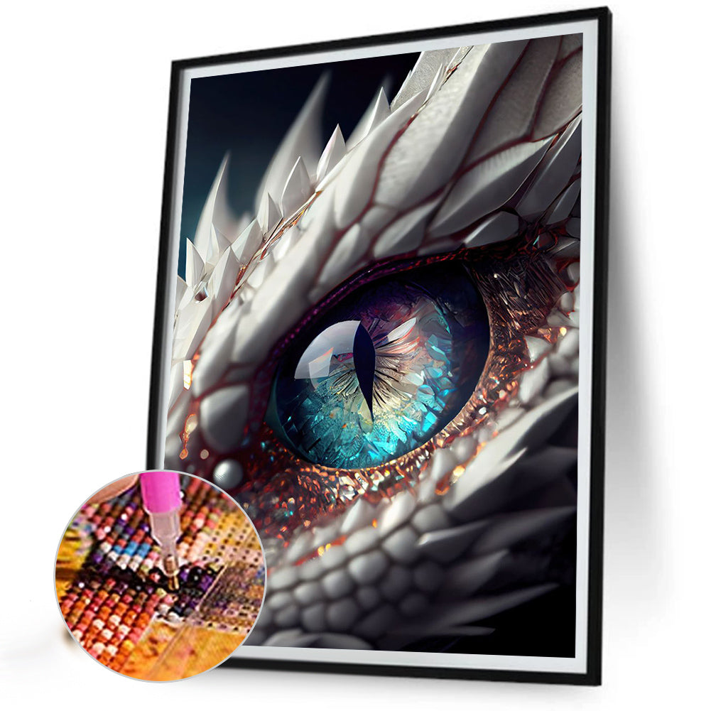 Dragon Eyes - AB Round Drill Diamond Painting 40*55CM