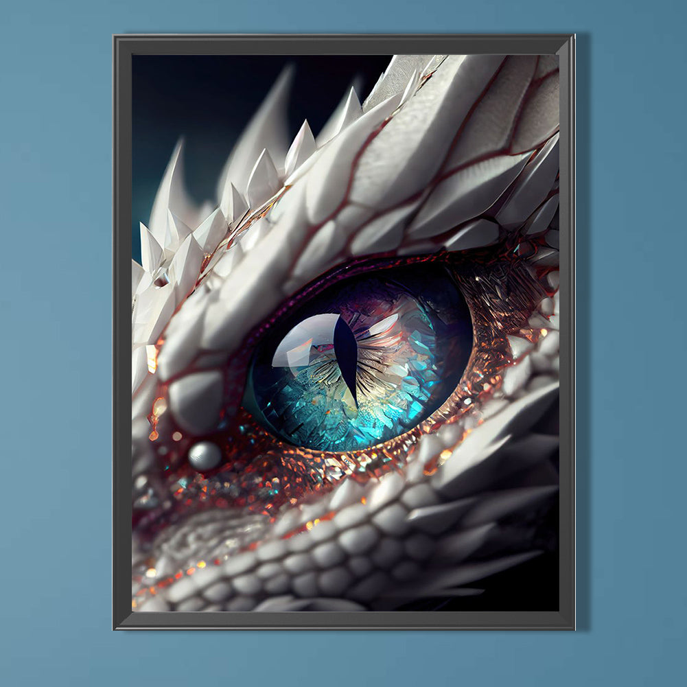 Dragon Eyes - AB Round Drill Diamond Painting 40*55CM