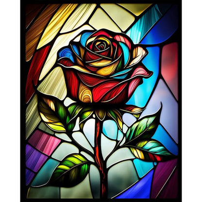 Rose - AB Round Drill Diamond Painting 40*50CM