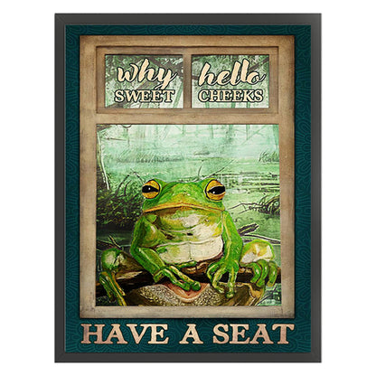 Frog - 11CT Stamped Cross Stitch 40*55CM