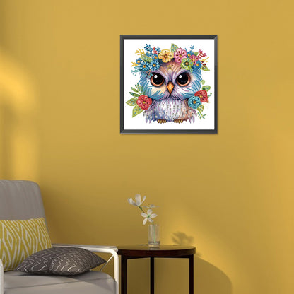 Owl - Special Shaped Drill Diamond Painting 30*30CM