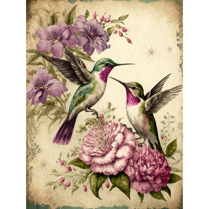 Yellowed Diary Of Double Tits - Full Round Drill Diamond Painting 30*40CM