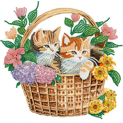 Flower Basket - Special Shaped Drill Diamond Painting 30*30CM