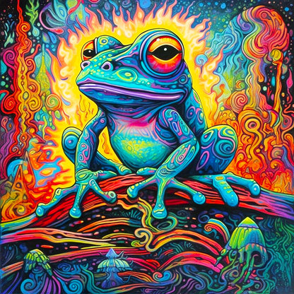 Frog - Full Round Drill Diamond Painting 30*30CM