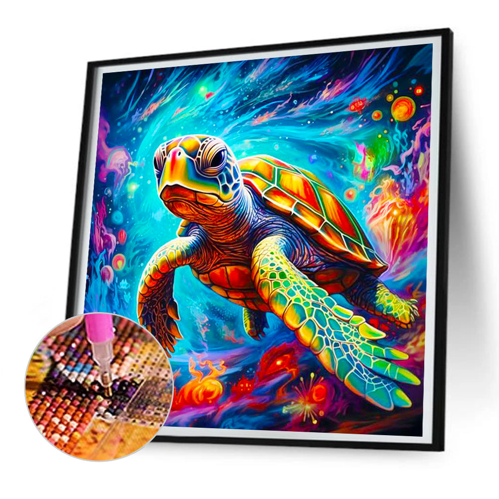 Sea Turtle - Full Round Drill Diamond Painting 30*30CM