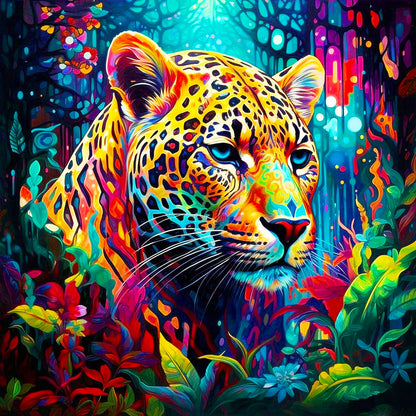 Leopard - Full Round Drill Diamond Painting 30*30CM