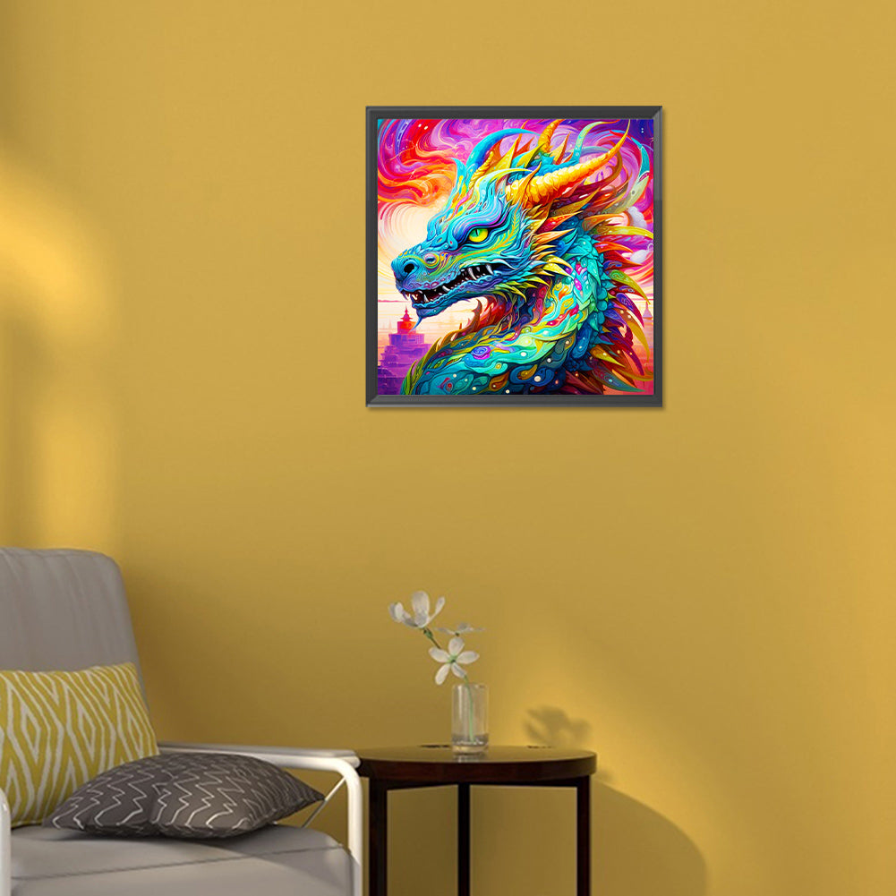 Dragon - Full Round Drill Diamond Painting 30*30CM