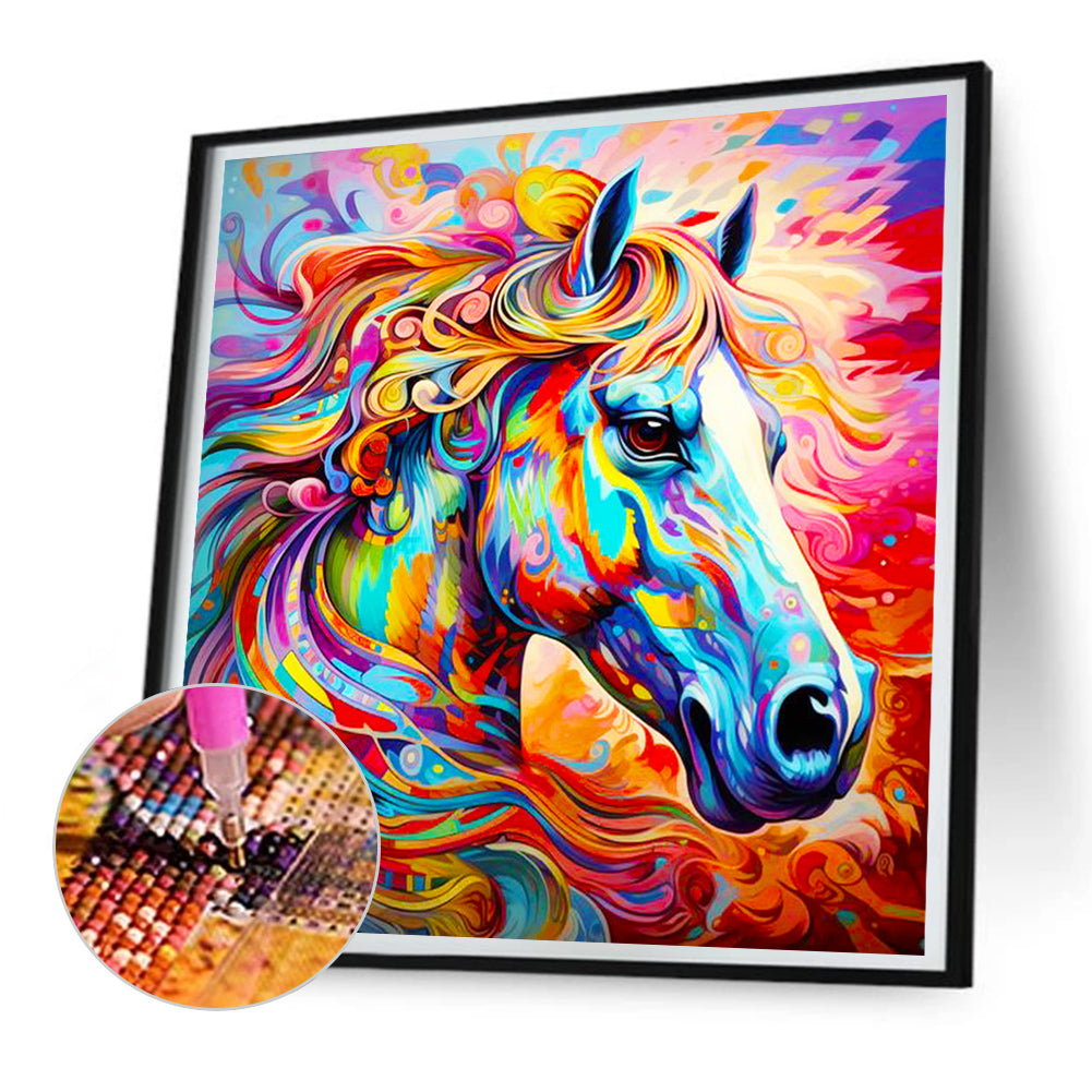 Horse - Full Round Drill Diamond Painting 30*30CM