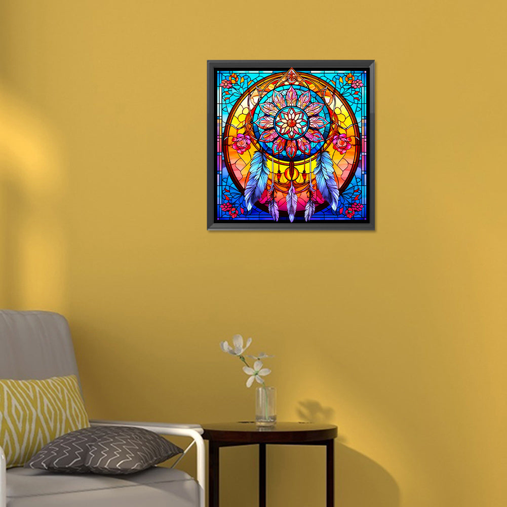 Glass Dream Catcher - Full Round Drill Diamond Painting 30*30CM