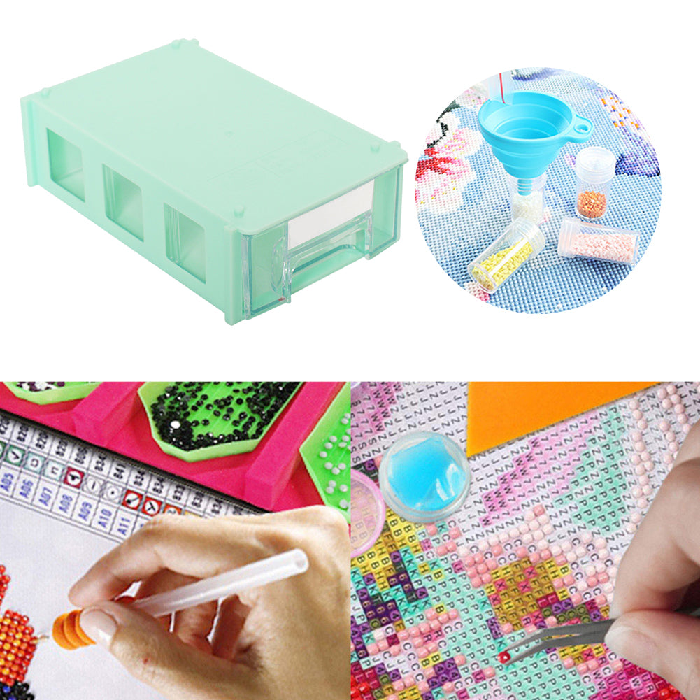 Plastic Storage Box Multifunctional Assemblable for Diamond Painting Accessories